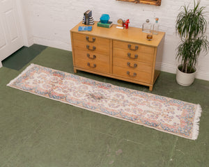 Vintage Karastan Floral Runner Rug