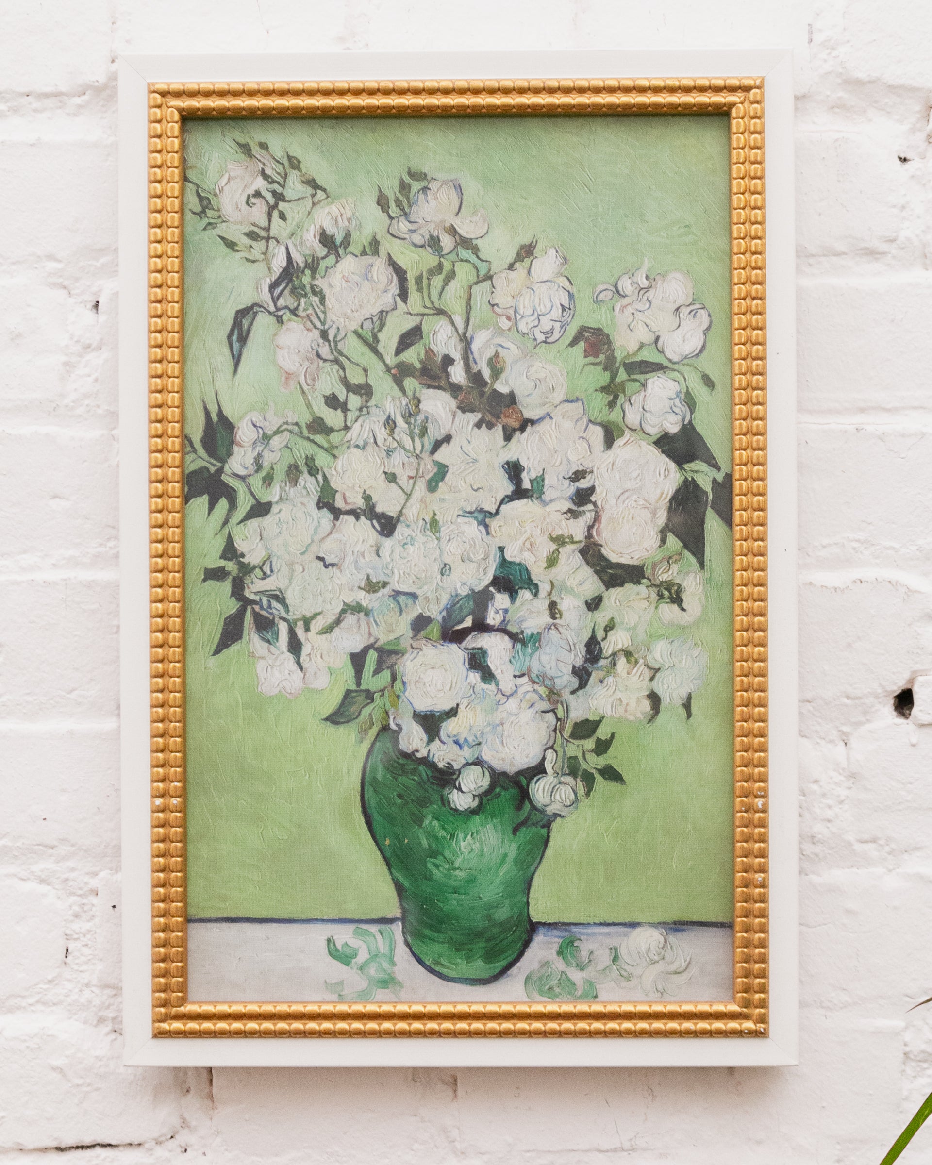 Van Gogh White Roses Print Framed – Sunbeam Vintage