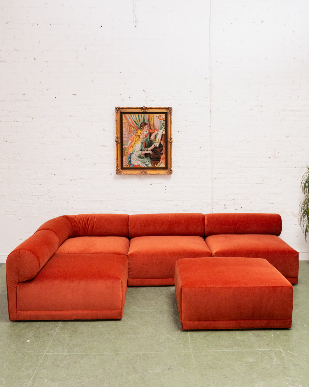 Emma 5 Piece Sectional Sofa in Monaco Rust