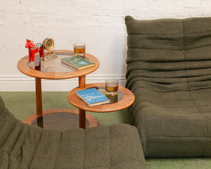 Two Tier Oak Side Table