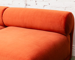 Emma 5 Piece Sectional Sofa in Monaco Rust