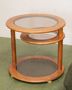 Two Tier Oak Side Table