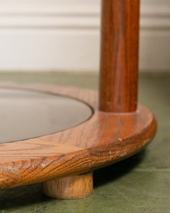 Two Tier Oak Side Table