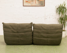 Load image into Gallery viewer, Slouchy 70&#39;s Style Loveseat in Green
