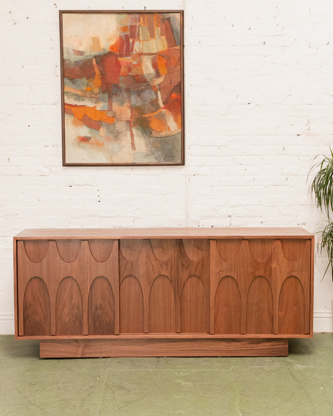 Scandinavian Walnut Credenza