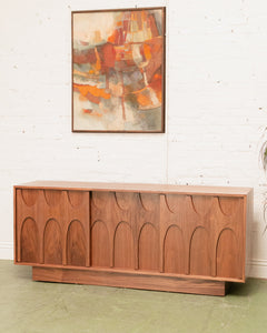 Scandinavian Walnut Credenza