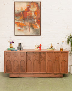 Scandinavian Walnut Credenza