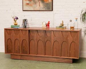 Scandinavian Walnut Credenza