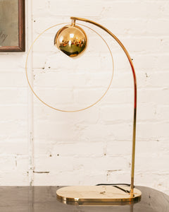 Gold Circle Table Lamp