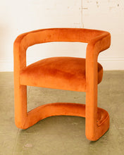 Load image into Gallery viewer, Vivienne Sculptural Lounge Chair in Terra-Cotta
