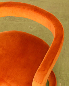 Vivienne Sculptural Lounge Chair in Terra-Cotta