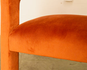 Vivienne Sculptural Lounge Chair in Terra-Cotta