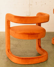 Load image into Gallery viewer, Vivienne Sculptural Lounge Chair in Terra-Cotta
