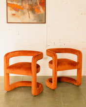 Load image into Gallery viewer, Vivienne Sculptural Lounge Chair in Terra-Cotta
