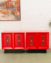 Load image into Gallery viewer, Red Vintage Cabinet
