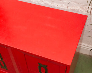 Red Vintage Cabinet