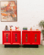 Load image into Gallery viewer, Red Vintage Cabinet
