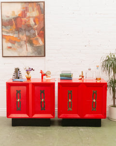 Red Vintage Cabinet