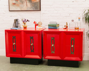 Red Vintage Cabinet