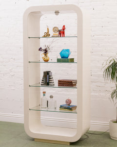 1970’s Tall Bookshelf Atomic Shelf