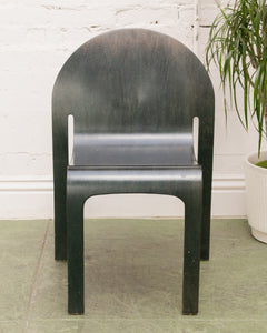 Vintage Peter Danko Bent Plywood Bodyform Chair in Black Wood