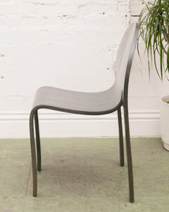 Vintage Peter Danko Bent Plywood Bodyform Chair in Black Wood