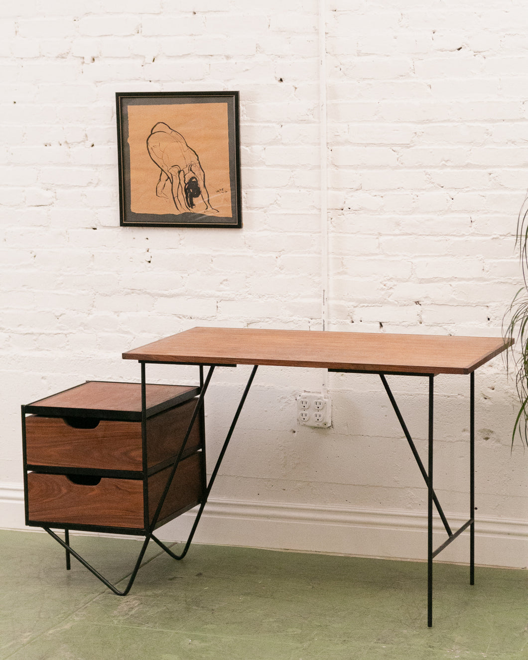 Walnut Floating Desk (As Found)