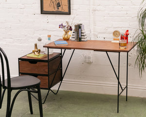 Walnut Floating Desk (As Found)