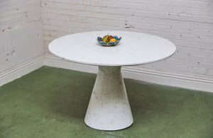 Faux Stone Round Dining Table