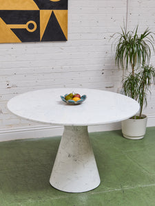 Faux Stone Round Dining Table