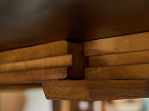 Restored Vintage Console Dining Table