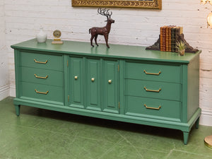 Las Palmas Green Vintage Credenza Dresser