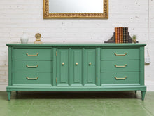 Load image into Gallery viewer, Las Palmas Green Vintage Credenza Dresser
