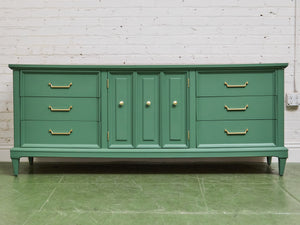 Las Palmas Green Vintage Credenza Dresser