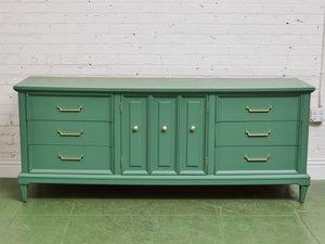 Las Palmas Green Vintage Credenza Dresser