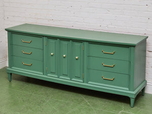 Las Palmas Green Vintage Credenza Dresser