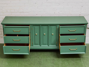 Las Palmas Green Vintage Credenza Dresser