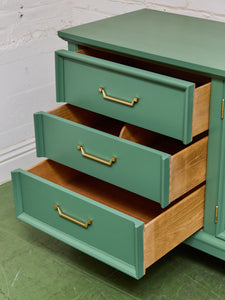Las Palmas Green Vintage Credenza Dresser
