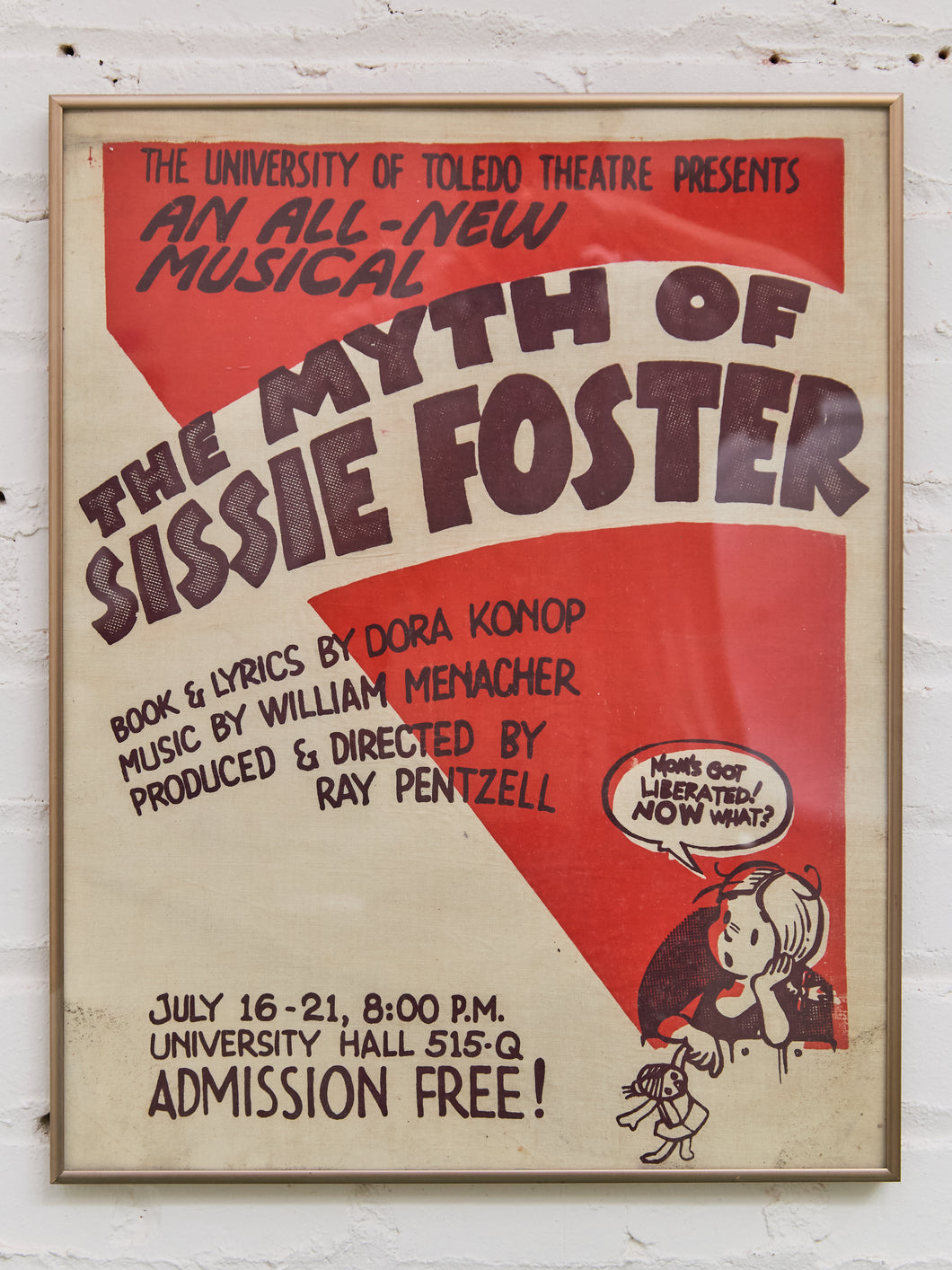 The Myth of Sissie Foster Musical Poster