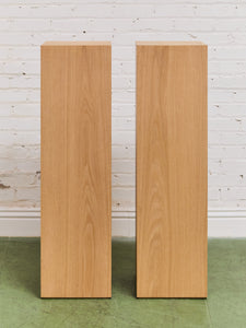 Light Oak Pedestal Tables/Plant Stand
