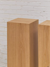 Load image into Gallery viewer, Light Oak Pedestal Tables/Plant Stand
