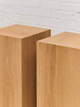 Load image into Gallery viewer, Light Oak Pedestal Tables/Plant Stand
