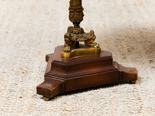 Load image into Gallery viewer, Italian Vintage, Marble Round Side Table Brass Ornate Base

