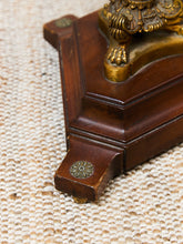 Load image into Gallery viewer, Italian Vintage, Marble Round Side Table Brass Ornate Base
