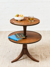 Load image into Gallery viewer, Two Tier Vintage Antique Drop-down Occasional Table
