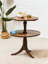 Load image into Gallery viewer, Two Tier Vintage Antique Drop-down Occasional Table
