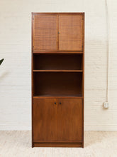 Load image into Gallery viewer, Danish Modern Teak Rattan Shelf
