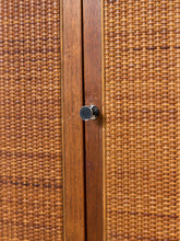 Load image into Gallery viewer, Danish Modern Teak Rattan Shelf
