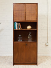 Load image into Gallery viewer, Danish Modern Teak Rattan Shelf
