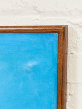 Load image into Gallery viewer, All Teal Blues Moody Evening, mid-century, Nautical Art
